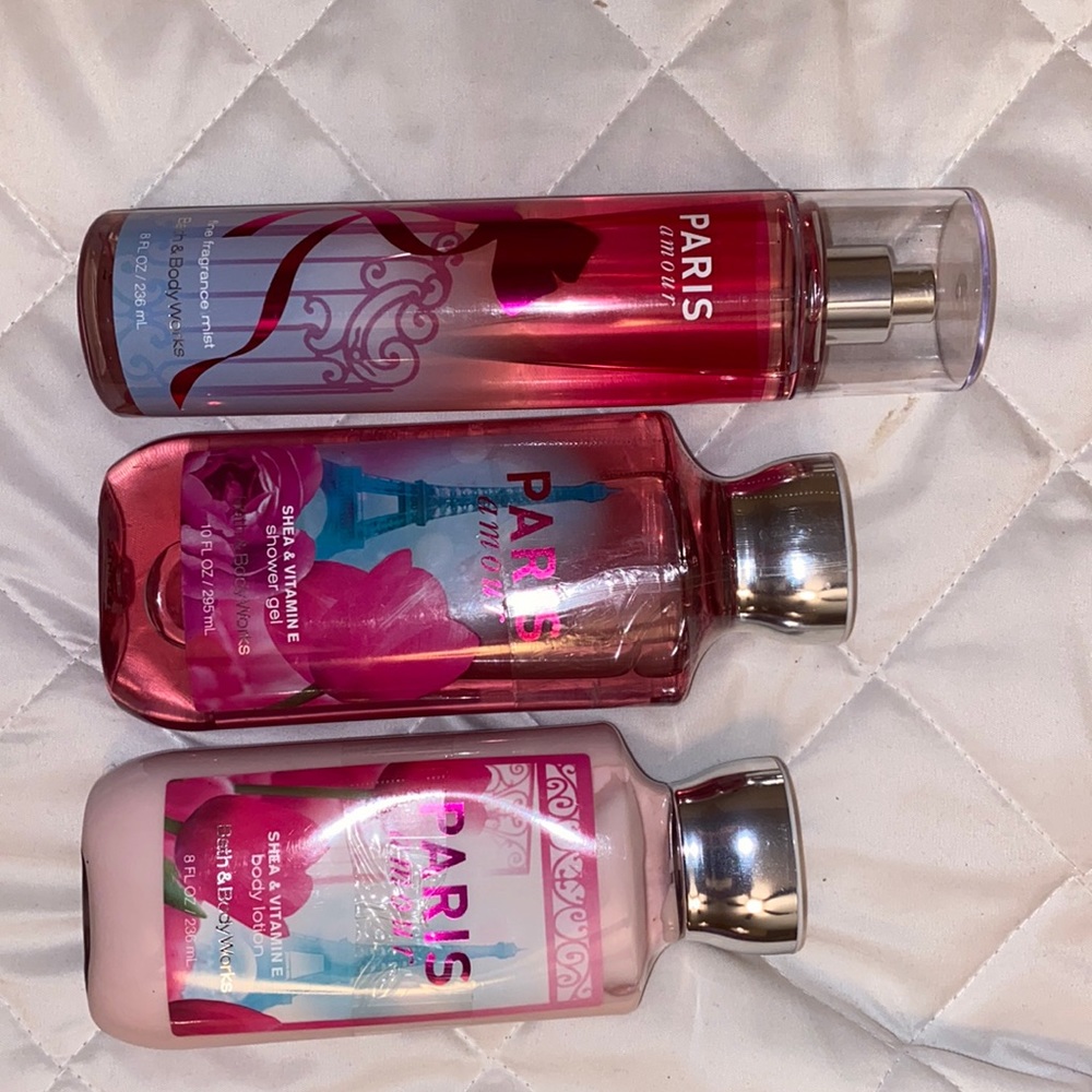 Paris amour Perfume, Lotion and Shower gel Set